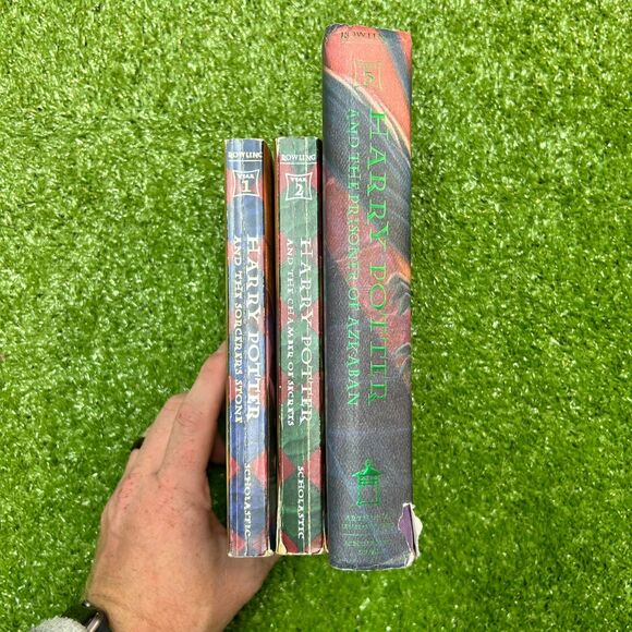 Lot Of 3 Harry Potter Books 1-3 JK Rowling Prisoner of Azkaban HC - Picture 4 of 5